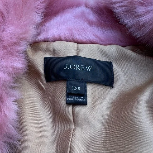 J.Crew Faux Fur Vest, Dusty Rose, NWOT - Picture 12 of 15